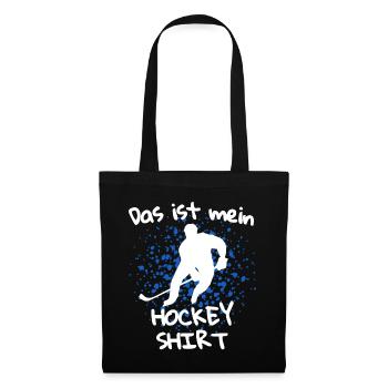 Hockey Spruch - Eishockey Hockey Eishockeyspieler - Stoffbeutel - Schwarz - Vorne