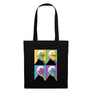 Mozart Musique classique Compositeur de musique - Sac en tissu - noir - Devant