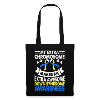 Awesome Chromosome Down Syndrome Consciousness Month - Tote Bag - black - Front
