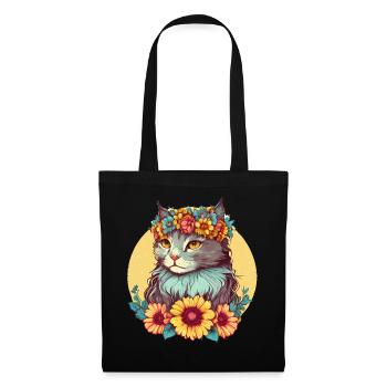 Cute La Perm Sunflower Cat Breed Pet Kitten - Tote Bag - black - Front