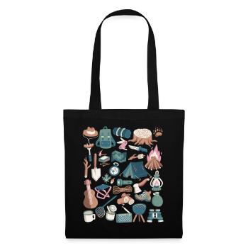 Camping - Tote Bag - black - Front