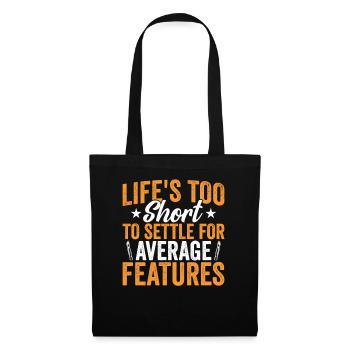 Plastic surgery Be content with a - Tote Bag - black - Front