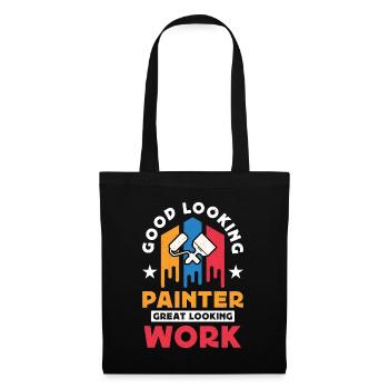 Painter Good Looking Painter Paint Brush Painting - Tote Bag - black - Front