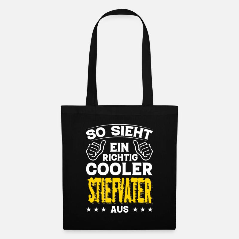 Stiefvater Stiefvater Geburtstag Stiefvater - Stoffbeutel - Schwarz