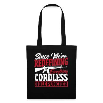Cordless Hole Puncher 2nd Amendment - Tote Bag - black - Front