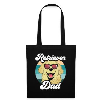 Retriever Papa Retrievers Pet Sayings Dog - Tote Bag - black - Front