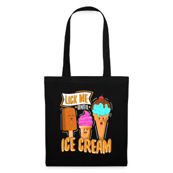 Léchez-moi jusqu’à la crème glacée - Sac en tissu - noir - Devant