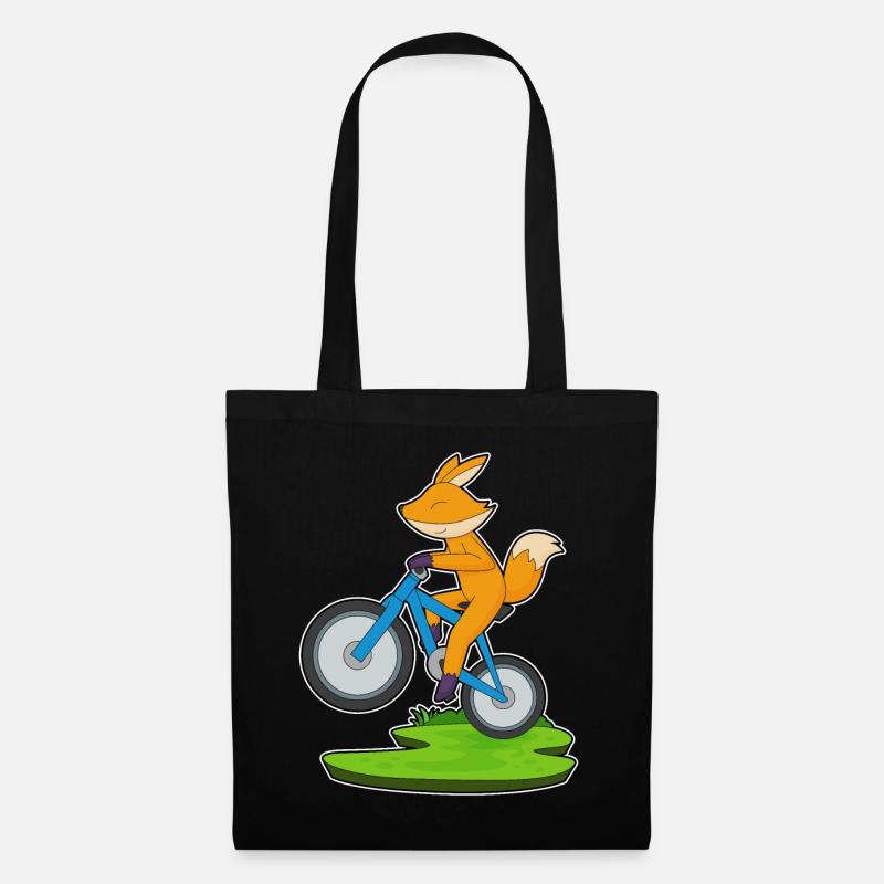 Fuchs Fahrrad - Stoffbeutel - Schwarz