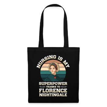 Krankenschwester Florence Nightingale Medizinische - Stoffbeutel - Schwarz - Vorne