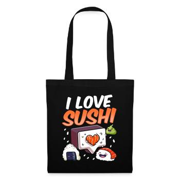 I love sushi sayings food lover fan - Tote Bag - black - Front