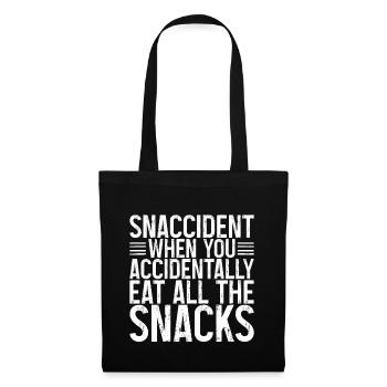 Snaccident, quand vous mangez toutes les collations 3 - Sac en tissu - noir - Devant