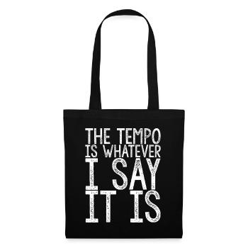 Le tempo est quoi que je dise, c’est 3 - Sac en tissu - noir - Devant