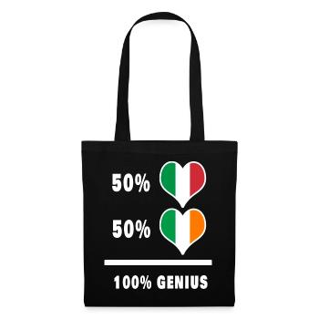 Ireland and Italy 100% fantastic flags - Tote Bag - black - Front