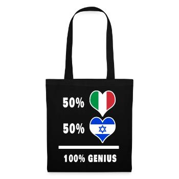Drapeaux 100% fantastiques pour Israël et l’Italie - Sac en tissu - noir - Devant