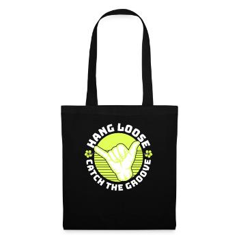 Surf, kitesurf, wakeboard, beach surfers - Sac en tissu - noir - Devant