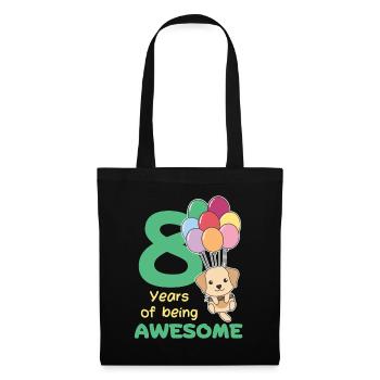 Labrador for 8th birthday children eight years old - Tote Bag - black - Front