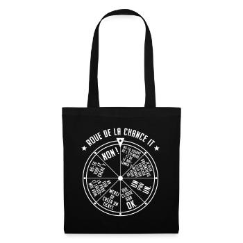 Roue de la Chance IT Support Service Desk IT Nerd - Sac en tissu - noir - Devant