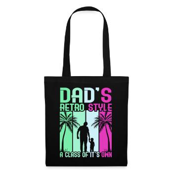 Super papa, papa, meilleur papa Fête des pères - Sac en tissu - noir - Devant