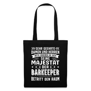 Barkeeper Geburtstag Barkeeper Sprüche Barkeeper - Stoffbeutel - Schwarz - Vorne