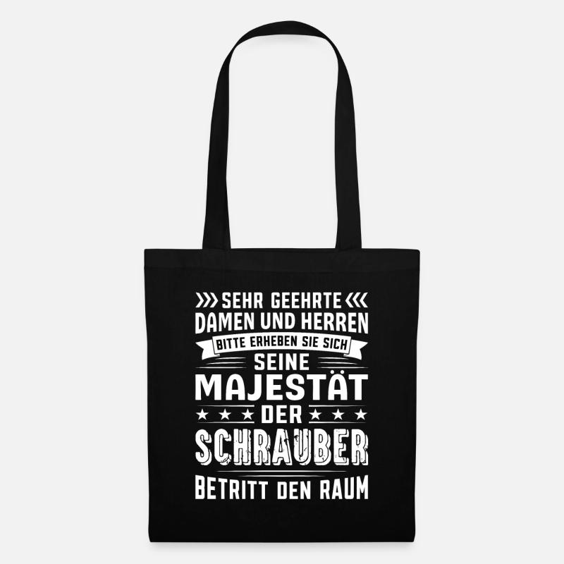 Schrauber Geburtstag Schrauber Sprüche Schrauber - Stoffbeutel - Schwarz