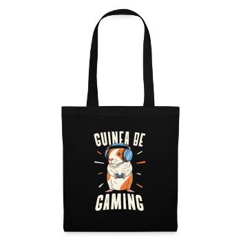 Guinea Pig Joueur de jeux vidéo Console Gamer - Sac en tissu - noir - Devant