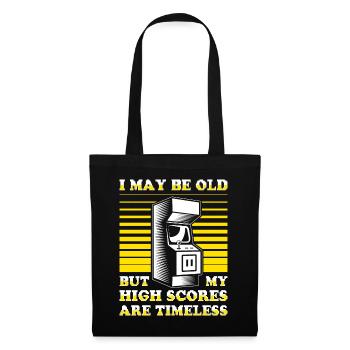 Lecteurs vidéo Retro Gamer Gaming Classic 80s - Sac en tissu - noir - Devant