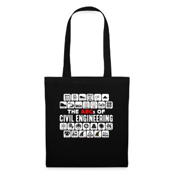 Civil Engineers The ABCs Of Building Contractor - Tote Bag - black - Front