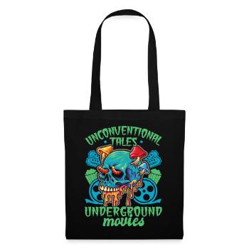 Underground Film, Independent Cinema, Horror - Stoffbeutel - Schwarz - Vorne