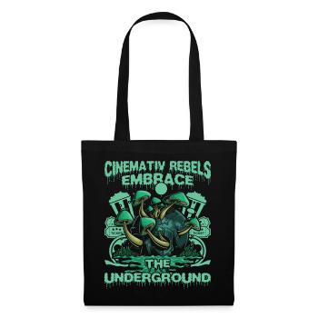 Underground Film, Independent Cinema, Horror - Stoffbeutel - Schwarz - Vorne