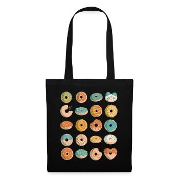 Donuts - Stoffbeutel - Schwarz - Vorne