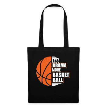 Moins de drame Plus de joueurs de basket-ball - Sac en tissu - noir - Devant