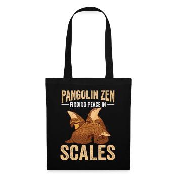Paix dans les hangars Pangolins Trouver des amants - Sac en tissu - noir - Devant