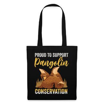 Support pangolin protection - Tote Bag - black - Front