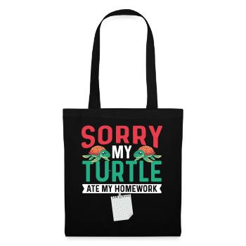 Sea Turtle Tortoise Sorry My - Tote Bag - black - Front