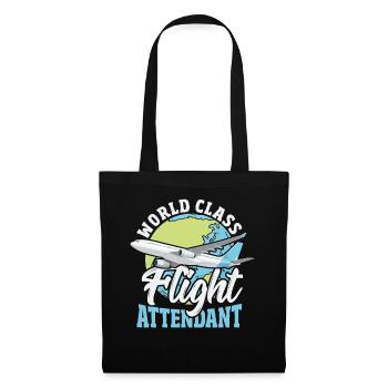 Aviation d’agent de bord de classe mondiale - Sac en tissu - noir - Devant