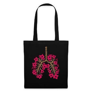 Jardin Fleuriste Cadeau Femmes Plantes Fleurs - Sac en tissu - noir - Devant
