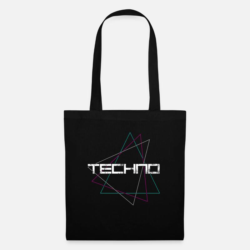 Techno - Sac en tissu - noir
