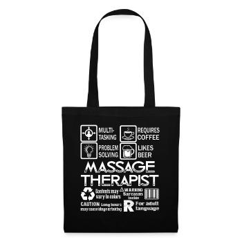 Massage Therapist Multitasking Job - Tote Bag - black - Front