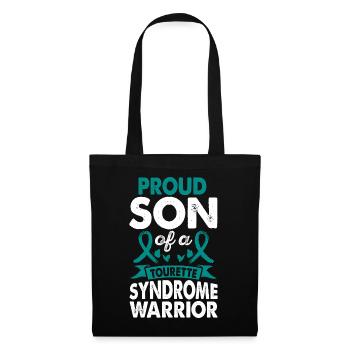 Sohn Des Tourette-syndroms Warrior Awareness Month - Stoffbeutel - Schwarz - Vorne