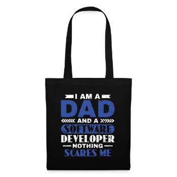 Software Developer Dad - Software Programmer - Tote Bag - black - Front