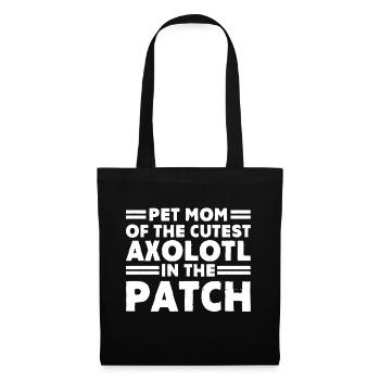 Pet mother of the cutest axolotl - Tote Bag - black - Front