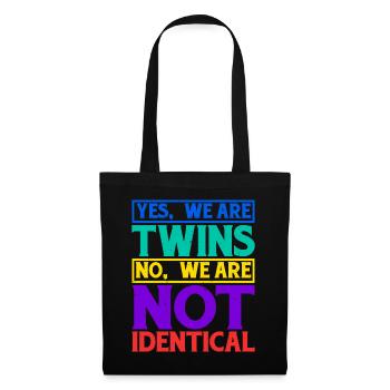 Yes, We Are Twins, No, We Are Not Identical 10 - Tote Bag - black - Front