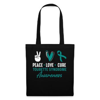 Cure d’amour de paix - Sac en tissu - noir - Devant