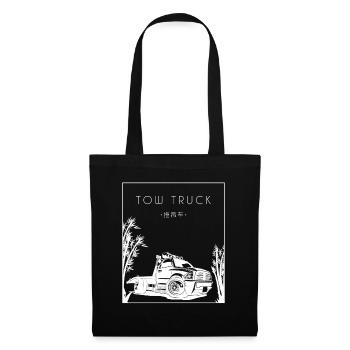 Tow Truck Chinese Hanzi Tow Driver - Tote Bag - black - Front