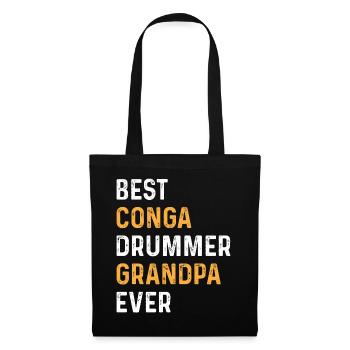 Grandpa Conga Musicien - Meilleur batteur de Conga Grandp - Sac en tissu - noir - Devant
