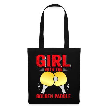 Tenue de Joueur Fille Femmes Dames! Ping-pong - Sac en tissu - noir - Devant