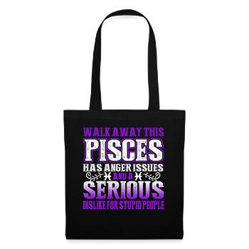 Pisces This Pisces Has Anger Issues - Tote Bag - black - Front
