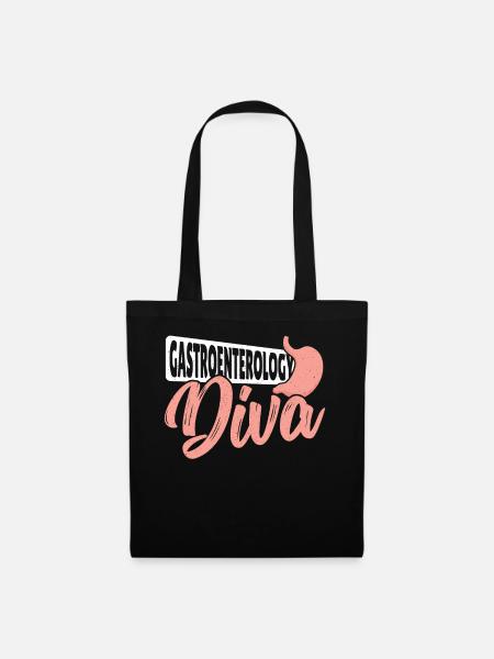 Gastroenterologie Diva Gastroenterologe - Stoffbeutel - Schwarz