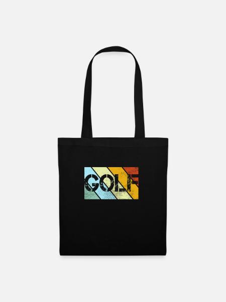Golf Retro - Stoffbeutel - Schwarz