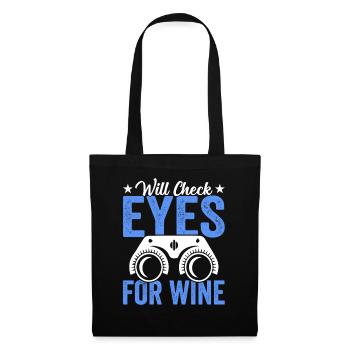 L’ophtalmologiste ouvrira les yeux - Sac en tissu - noir - Devant